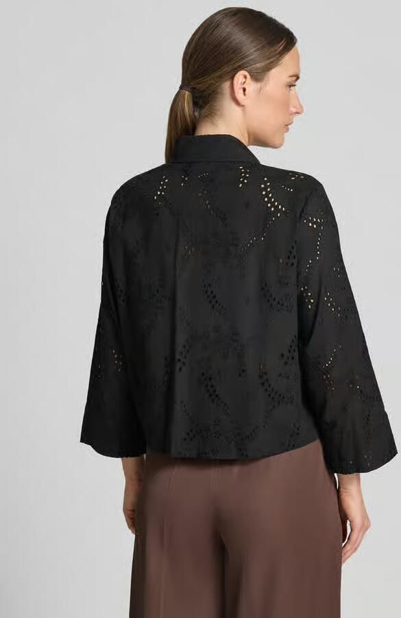 S.Oliver BLACK LABEL regular fit blouse met lange mouwen van puur katoen - Foto 3