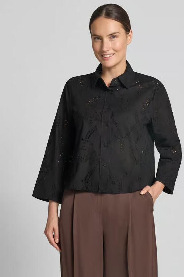 S.Oliver BLACK LABEL regular fit blouse met lange mouwen van puur katoen - Foto 5