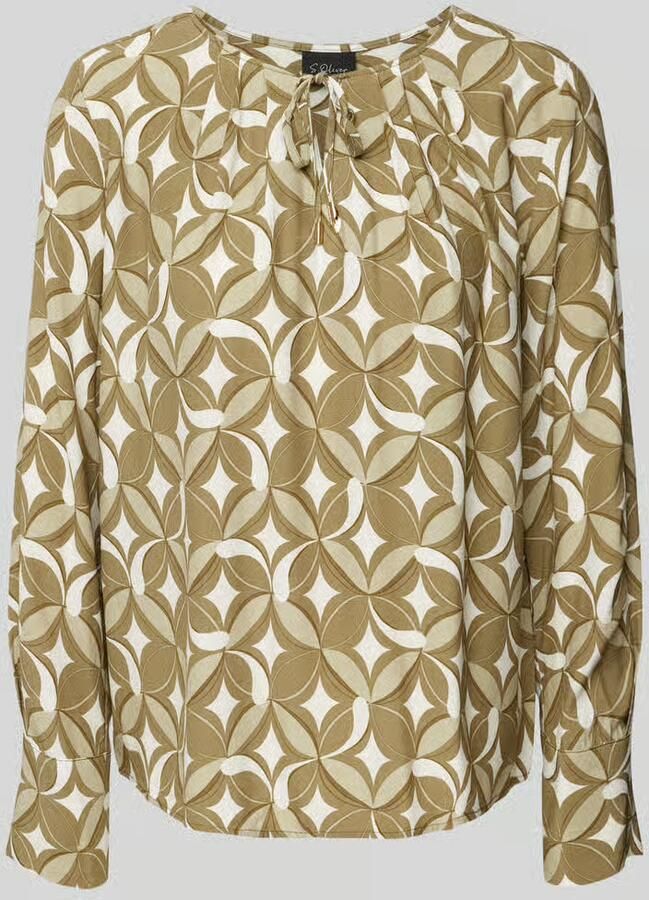 S.Oliver BLACK LABEL Regular fit blouse met lange mouwen van viscose - Foto 2