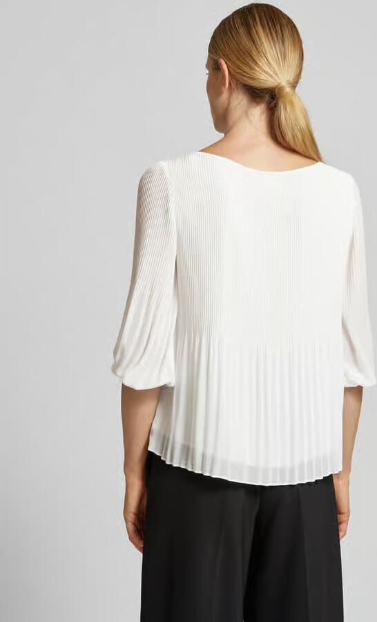 S.Oliver BLACK LABEL Klassieke blouse met plisséplooien - Foto 5