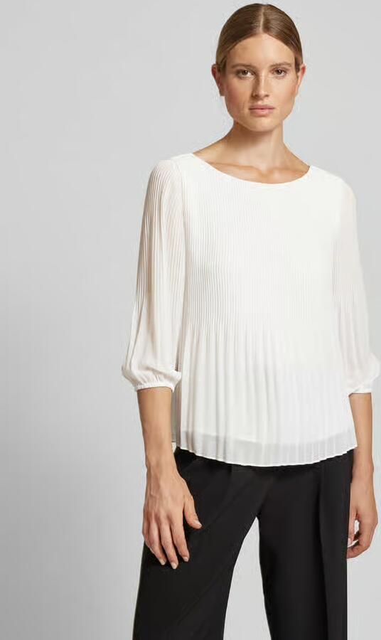 S.Oliver BLACK LABEL Klassieke blouse met plisséplooien - Foto 6