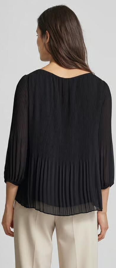 S.Oliver BLACK LABEL Klassieke blouse met plisséplooien - Foto 4