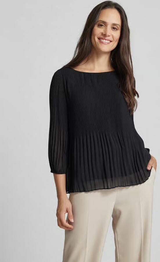 S.Oliver BLACK LABEL Klassieke blouse met plisséplooien - Foto 6
