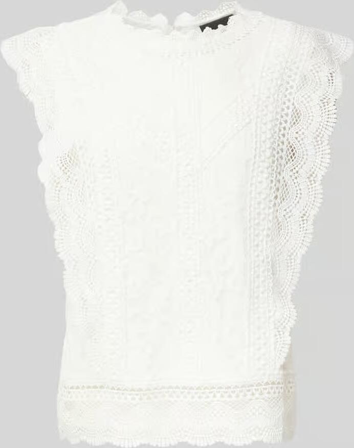S.Oliver BLACK LABEL Regular fit blouse van kant