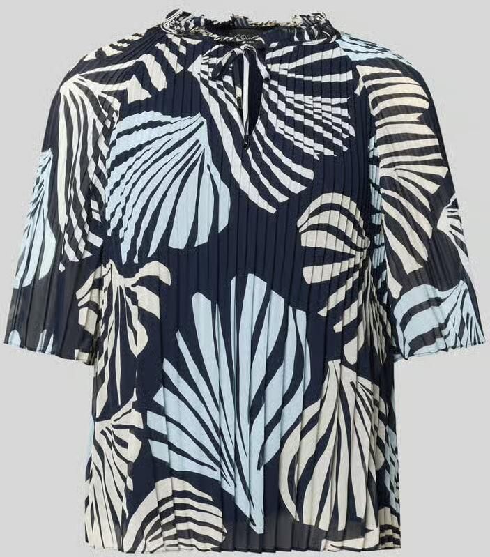 S.Oliver BLACK LABEL regular fit blouses in plissélook