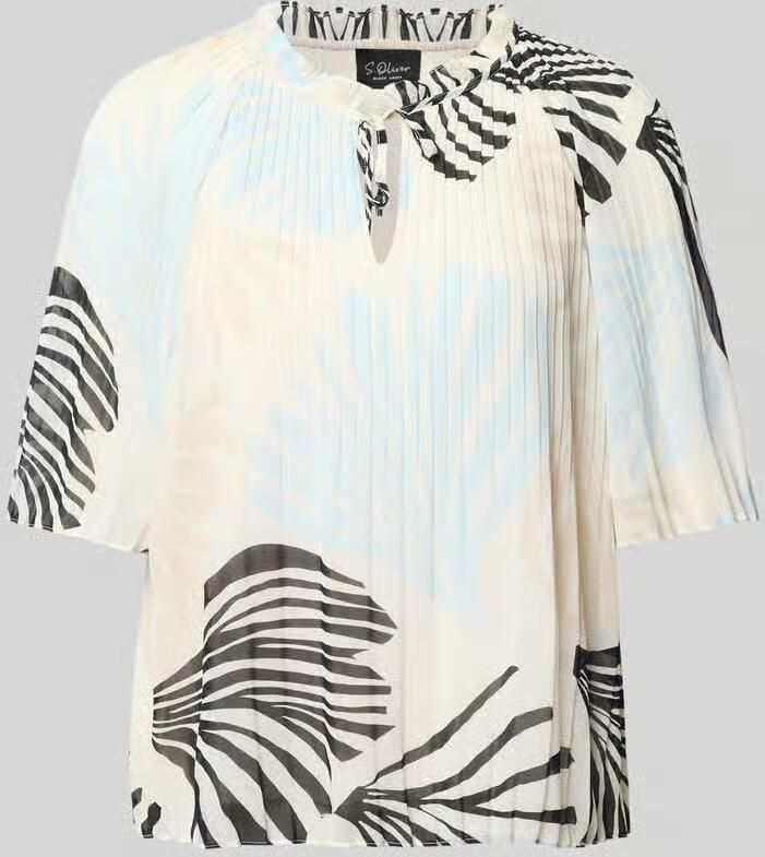 S.Oliver BLACK LABEL regular fit blouses in plissélook