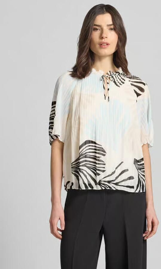 S.Oliver BLACK LABEL regular fit blouses in plissélook - Foto 3