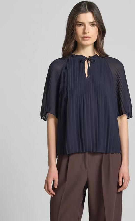 S.Oliver BLACK LABEL regular fit blouses in plissélook - Foto 2