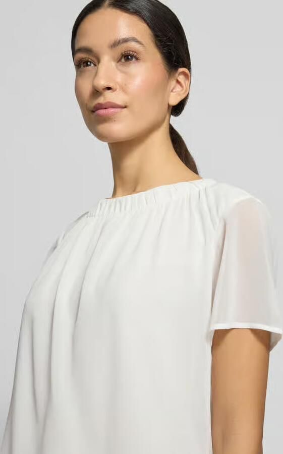 S.Oliver BLACK LABEL Regular fit blouseshirt met semi-transparante mouwen - Foto 2
