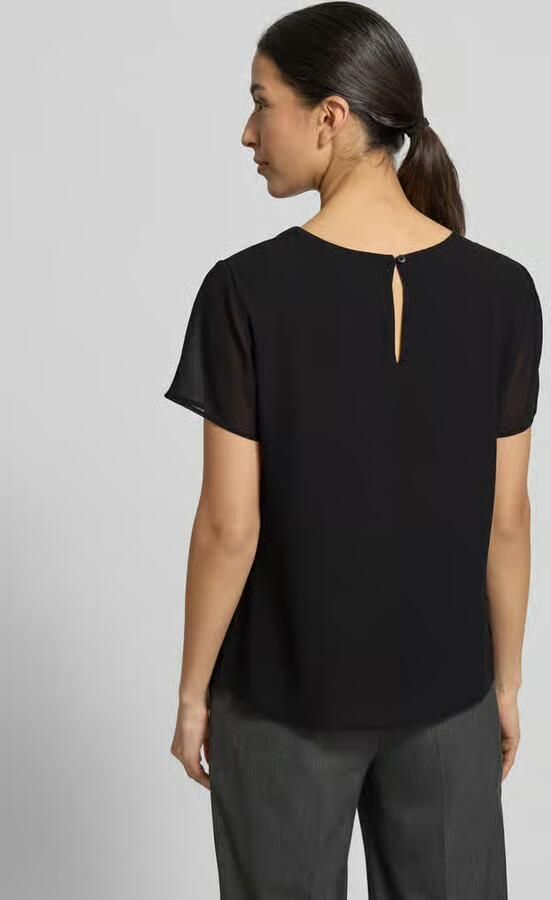 S.Oliver BLACK LABEL Regular fit blouseshirt met semi-transparante mouwen - Foto 3