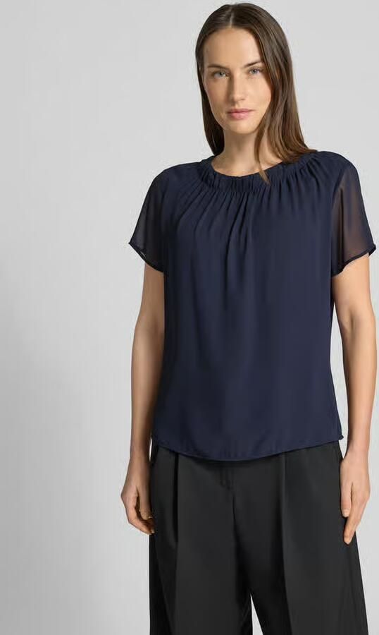 S.Oliver BLACK LABEL Regular fit blouseshirt met semitransparante mouwen - Foto 3