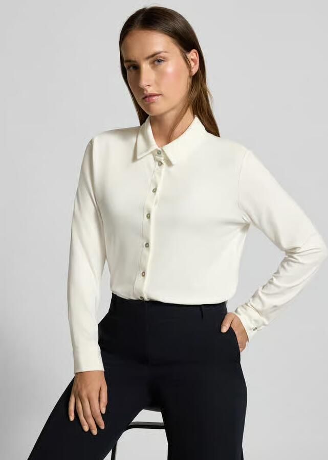 S.Oliver BLACK LABEL Regular fit blouseshirt van viscosemix - Foto 2