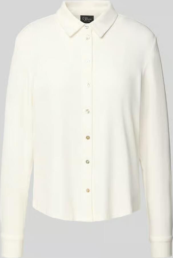 S.Oliver BLACK LABEL Regular fit blouseshirt van viscosemix