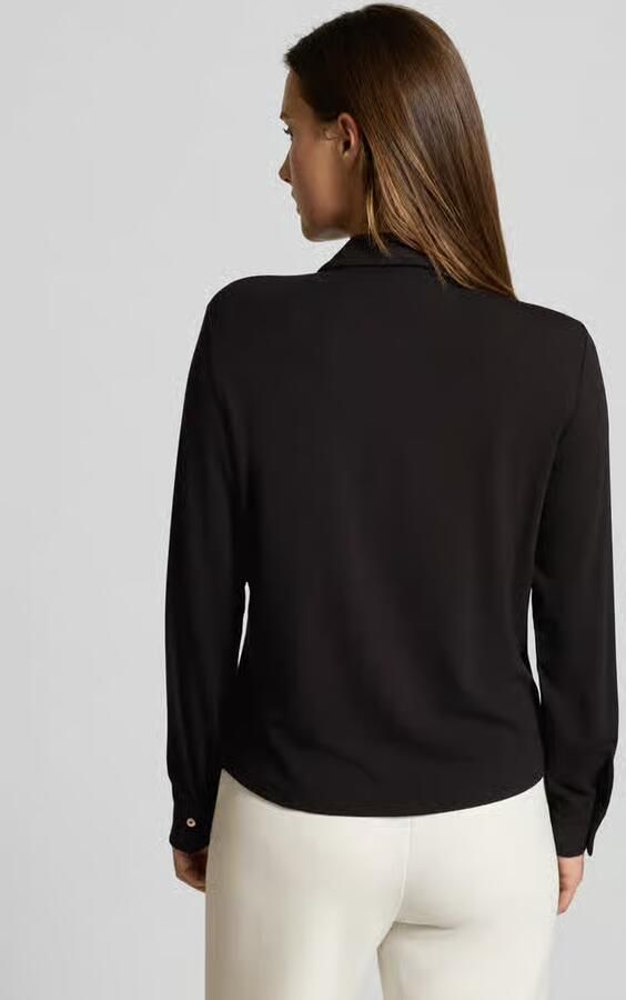 S.Oliver BLACK LABEL Regular fit blouseshirt van viscosemix