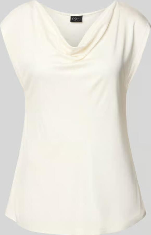 S.Oliver BLACK LABEL Regular fit blousetop van pure viscose - Foto 5