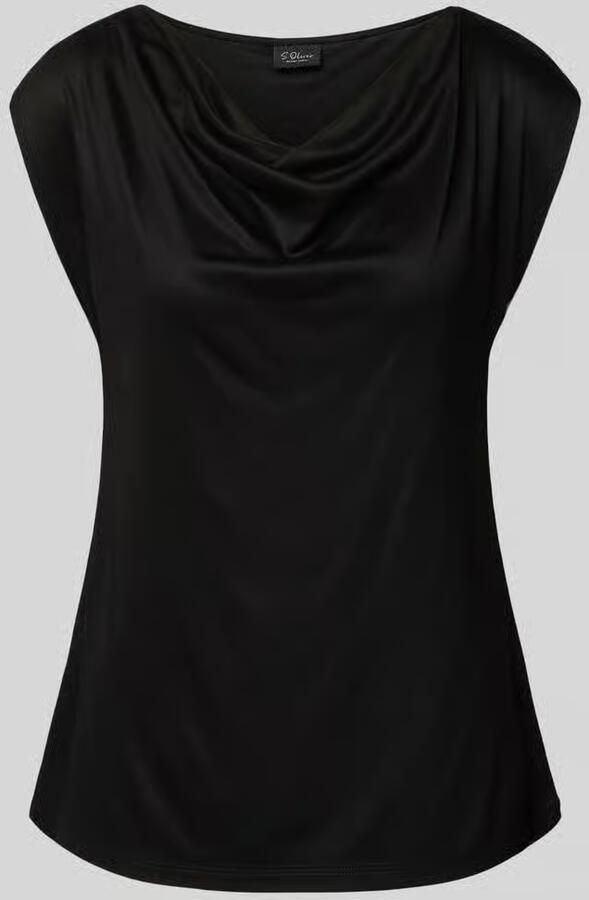 S.Oliver BLACK LABEL Regular fit blousetop van pure viscose