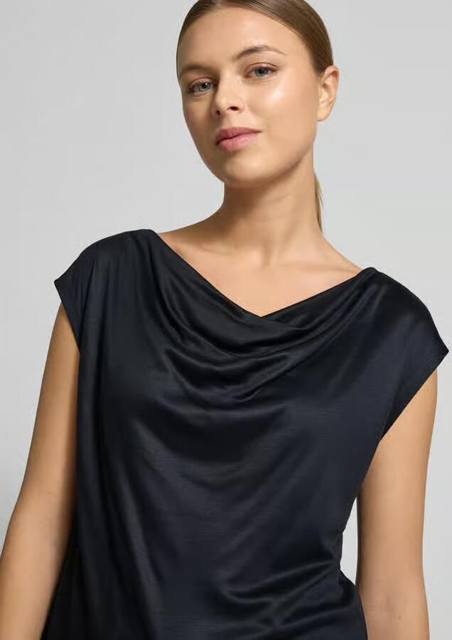 S.Oliver BLACK LABEL Regular fit blousetop van pure viscose - Foto 3
