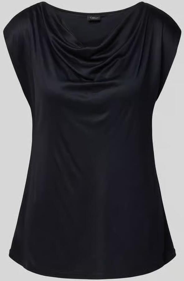 S.Oliver BLACK LABEL Regular fit blousetop van pure viscose - Foto 4