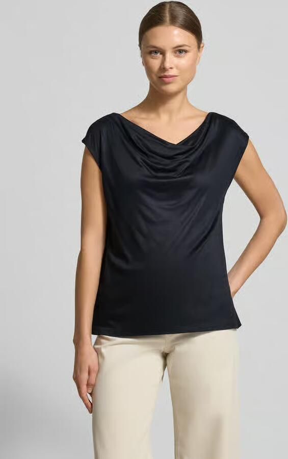 S.Oliver BLACK LABEL Regular fit blousetop van pure viscose - Foto 4