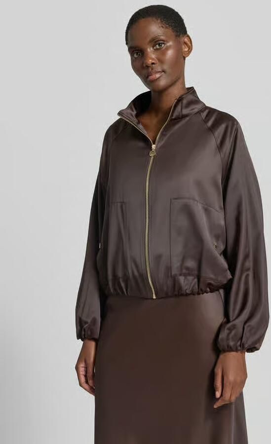 S.Oliver BLACK LABEL Regular fit blouson van viscosemix - Foto 2
