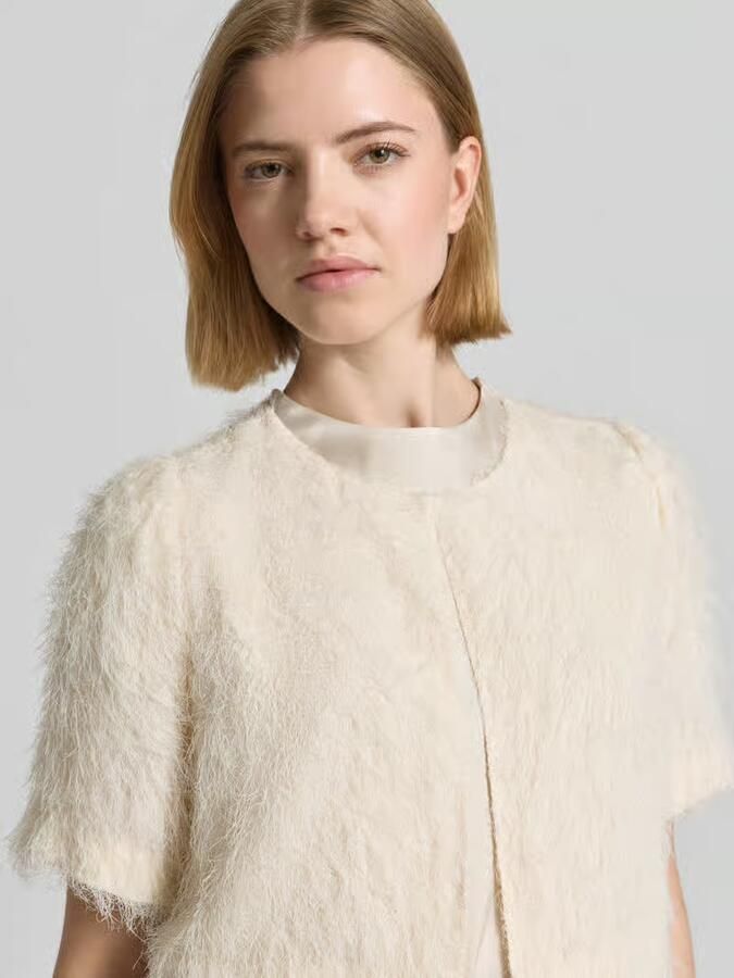 S.Oliver BLACK LABEL regular fit bolero met fijne franjes