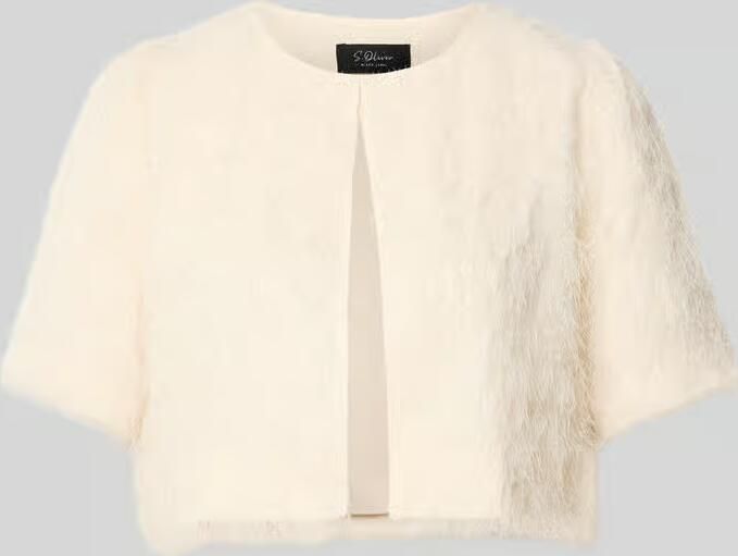S.Oliver BLACK LABEL regular fit bolero met fijne franjes - Foto 2