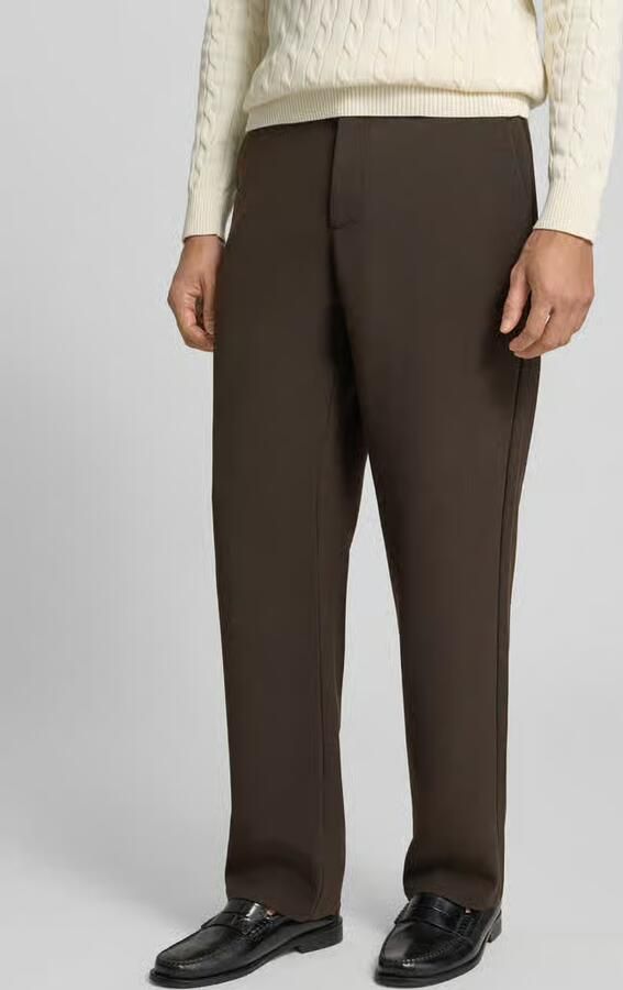 S.Oliver BLACK LABEL Regular fit broek met riemlussen - Foto 2
