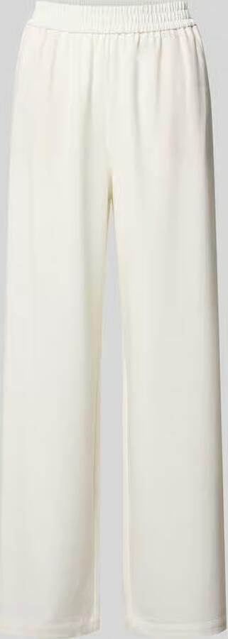S.Oliver BLACK LABEL wide leg regular waist broek wit - Foto 4