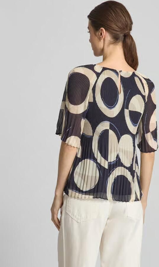 S.Oliver BLACK LABEL Regular fit chiffon blouse met korte raglanmouwen - Foto 4