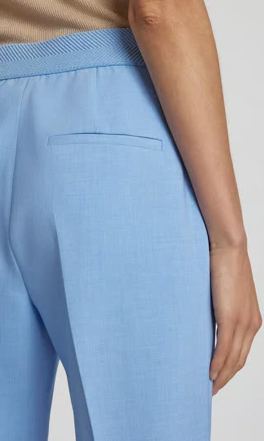 S.Oliver BLACK LABEL Regular fit cigarette pants in viscosemix met elastische tailleband