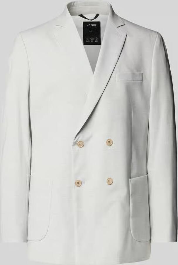 S.Oliver BLACK LABEL Regular fit colbert met dubbele knoopsluiting - Foto 2