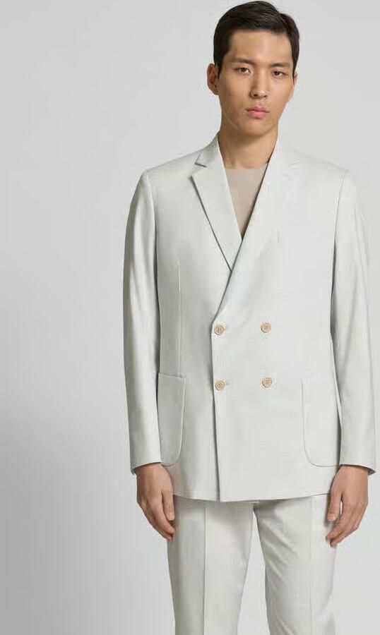 S.Oliver BLACK LABEL Regular fit colbert met dubbele knoopsluiting - Foto 4