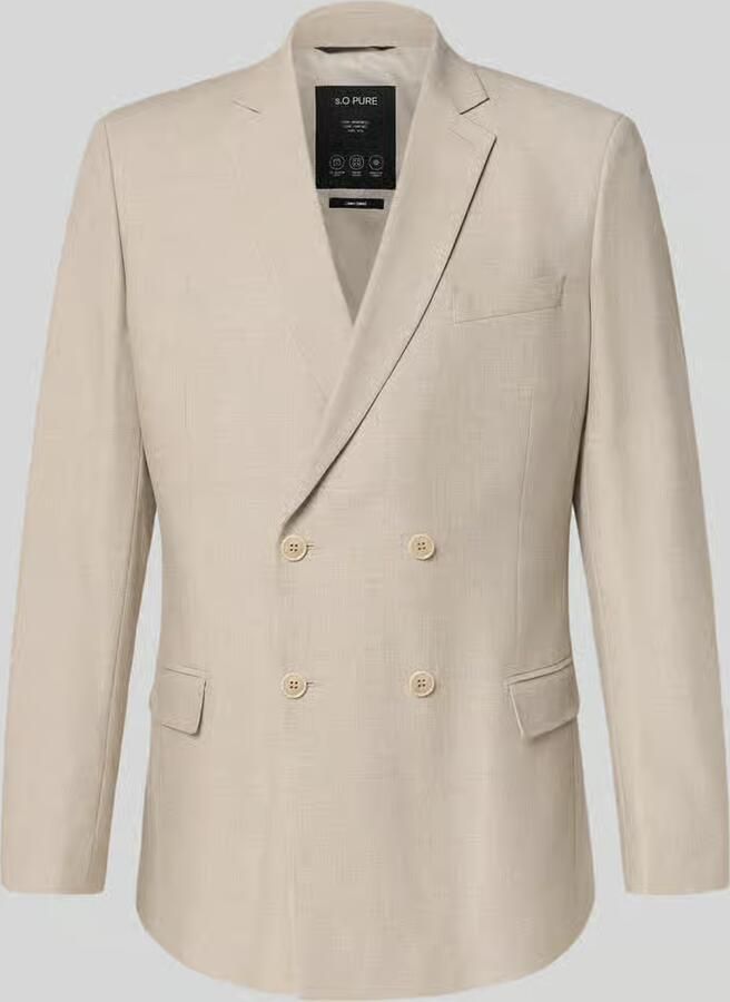S.Oliver BLACK LABEL regular fit colbert met linnen - Foto 2