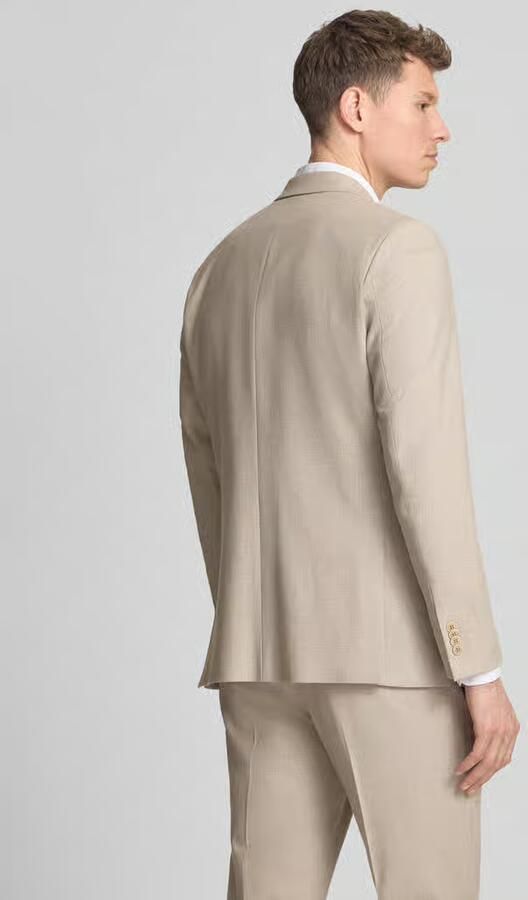 S.Oliver BLACK LABEL regular fit colbert met linnen - Foto 4
