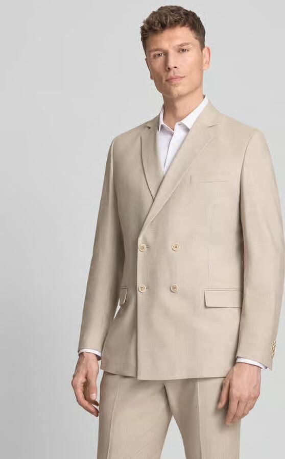S.Oliver BLACK LABEL regular fit colbert met linnen - Foto 3