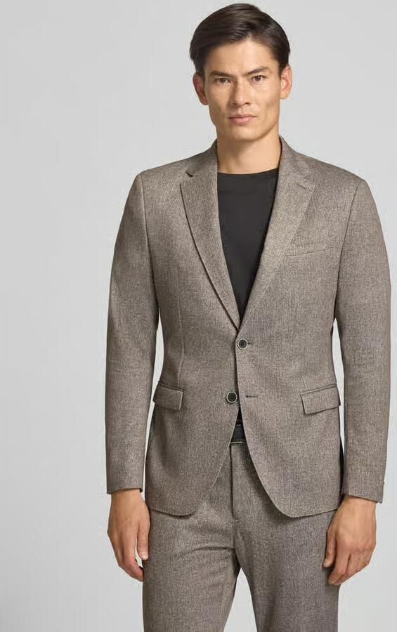 S.Oliver BLACK LABEL Regular fit colbert met mix van katoen en lyocell model 'Jogg' - Foto 2