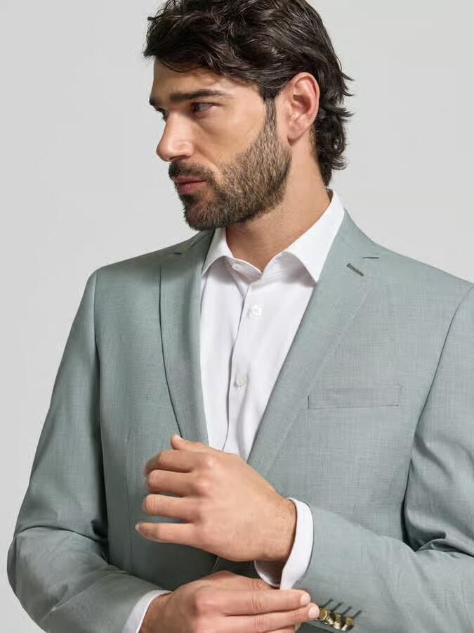 S.Oliver BLACK LABEL 2-knoops colbert met reverskraag model 'Opure' - Foto 2