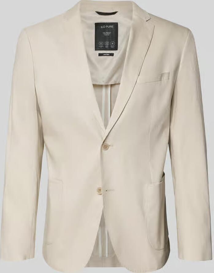 S.Oliver BLACK LABEL regular fit colbert van linnenmix - Foto 2