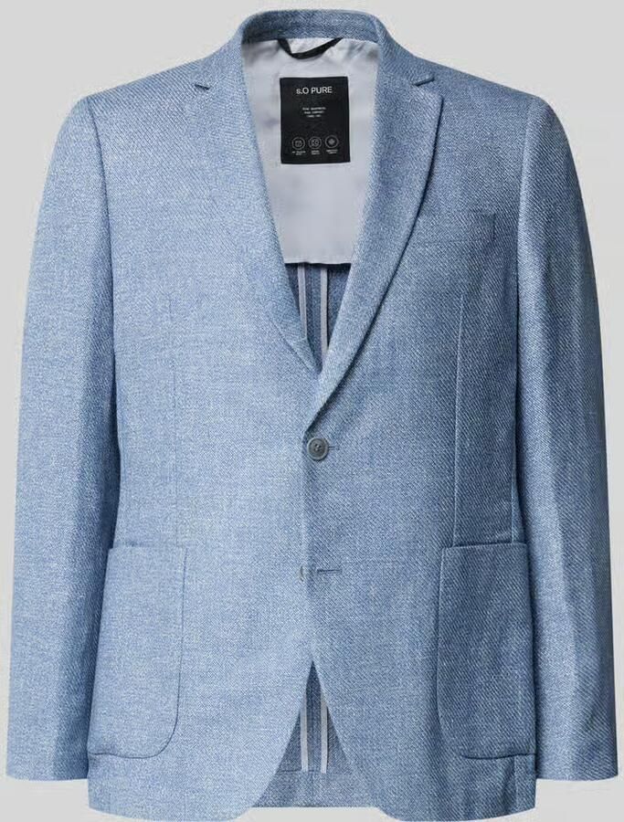 S.Oliver BLACK LABEL regular fit colbert van linnenmix - Foto 2