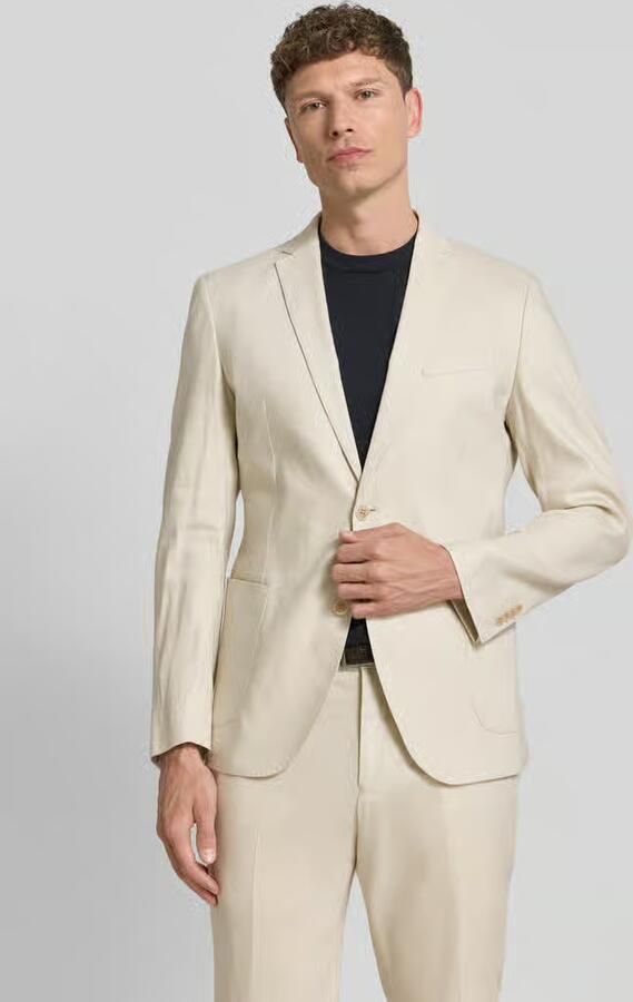 S.Oliver BLACK LABEL regular fit colbert van linnenmix - Foto 3