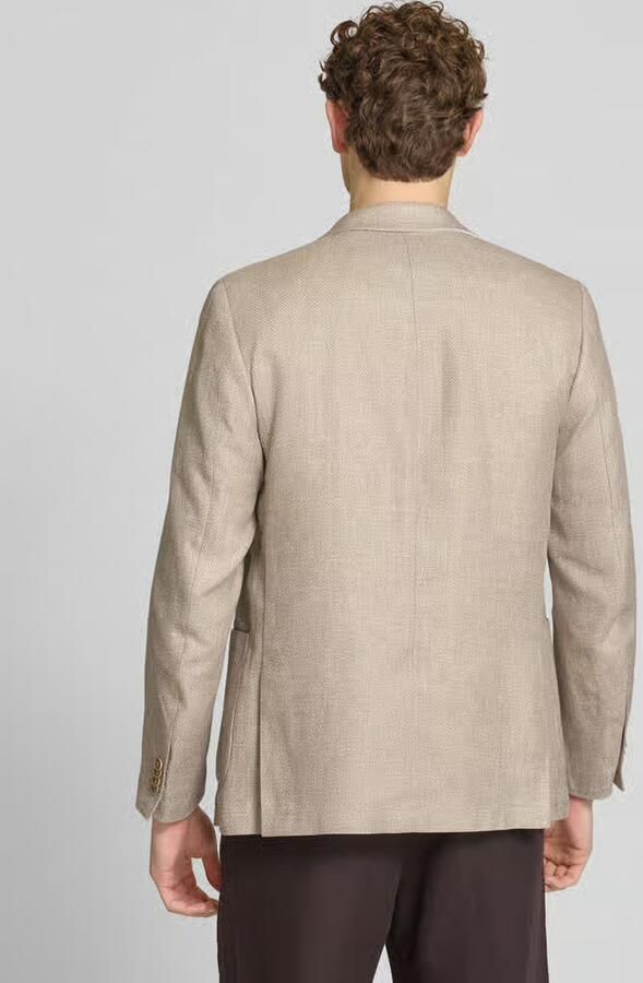 S.Oliver BLACK LABEL regular fit colbert van linnenmix