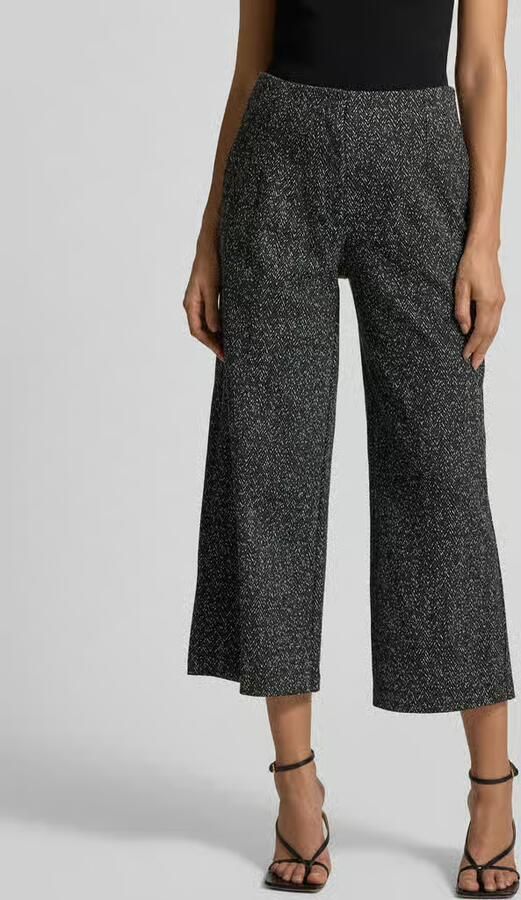 S.Oliver BLACK LABEL Regular fit culotte van viscosemix - Foto 2