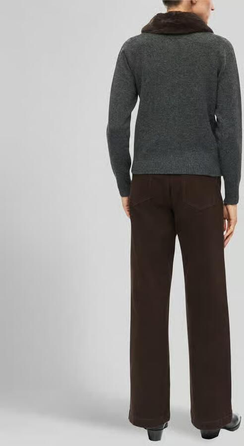 S.Oliver BLACK LABEL Regular fit gebreid jack met wol - Foto 2