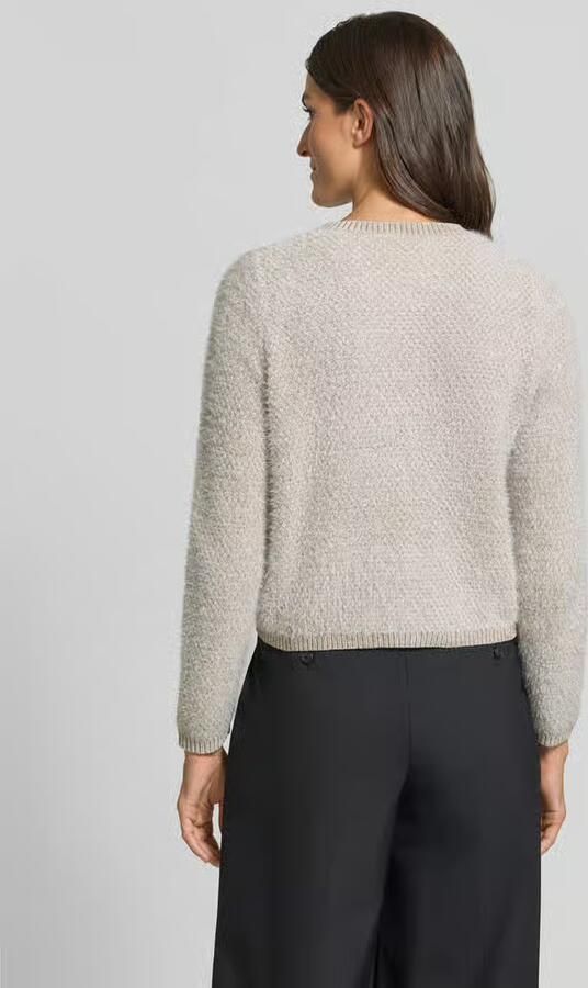 S.Oliver BLACK LABEL Regular fit gebreid jack van met crewneck - Foto 3