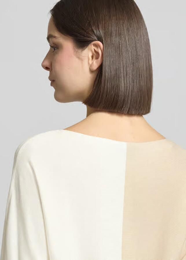 S.Oliver BLACK LABEL regular fit gebreid shirt van katoenmix - Foto 4