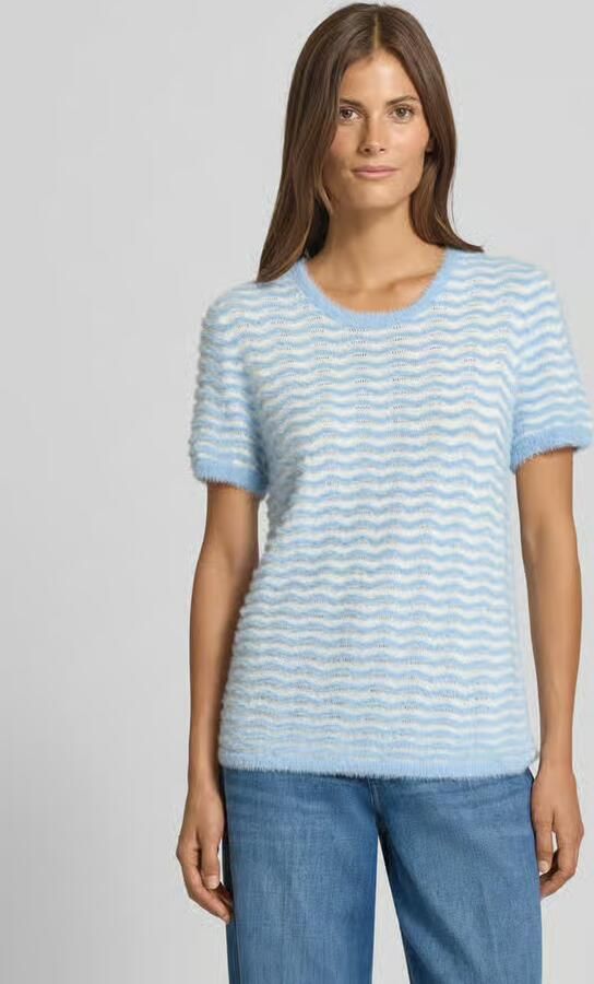 S.Oliver BLACK LABEL Regular fit gebreid shirt van viscosemix - Foto 2