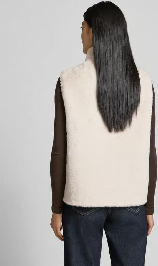 S.Oliver BLACK LABEL Regular fit gilet van teddypluche - Foto 1