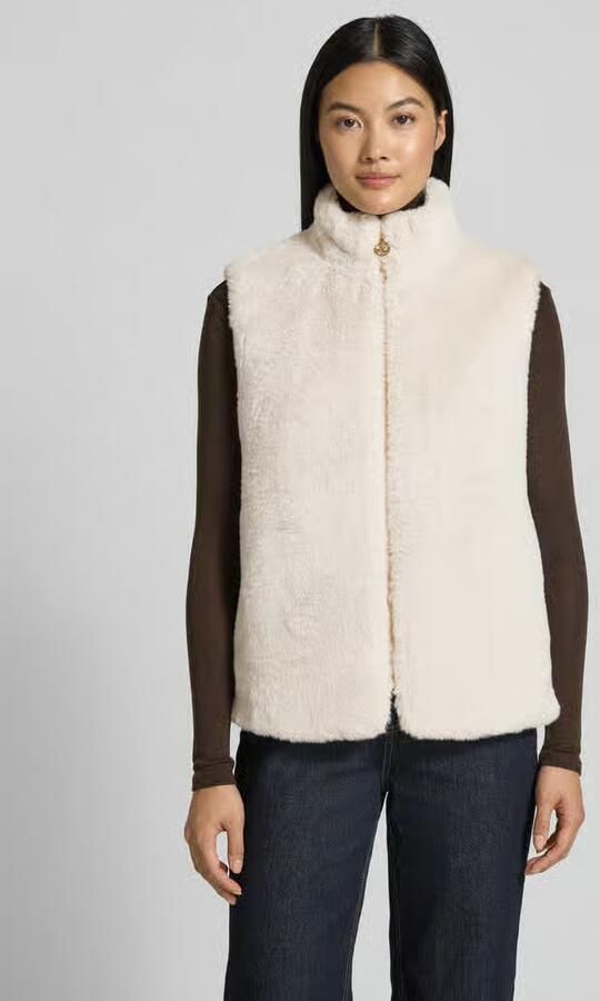 S.Oliver BLACK LABEL Regular fit gilet van teddypluche - Foto 2