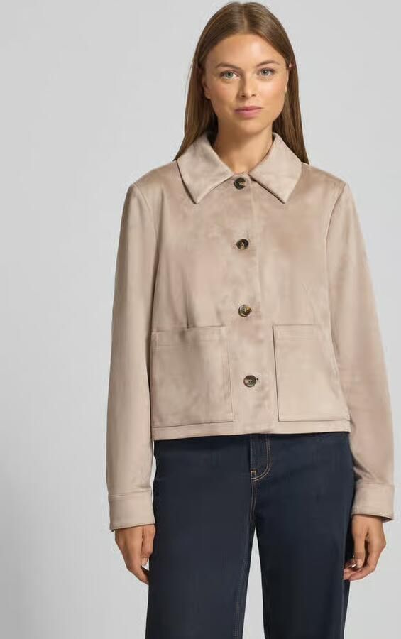 S.Oliver BLACK LABEL Regular fit jack in suèdelook - Foto 4