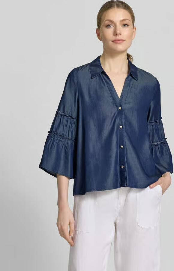 S.Oliver BLACK LABEL regular fit jeansblouse van lyocell - Foto 6
